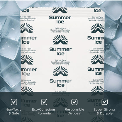 Pallet of 400 Gel Ice Packs | 4 lb Each | 8 per Case, 50 Cases