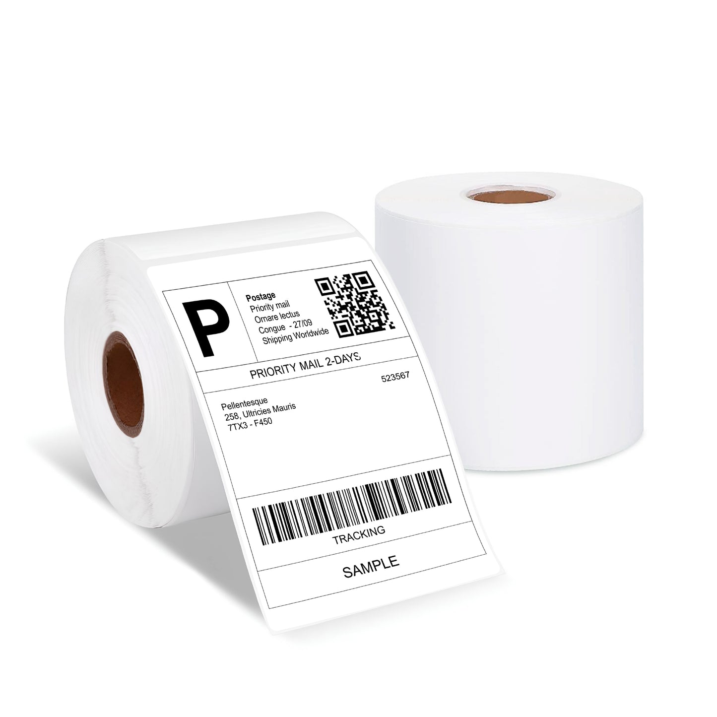 4x6 Direct Thermal Shipping Labels – 500 Labels/Roll, 18 Rolls/Box | Zebra, Rollo Compatible
