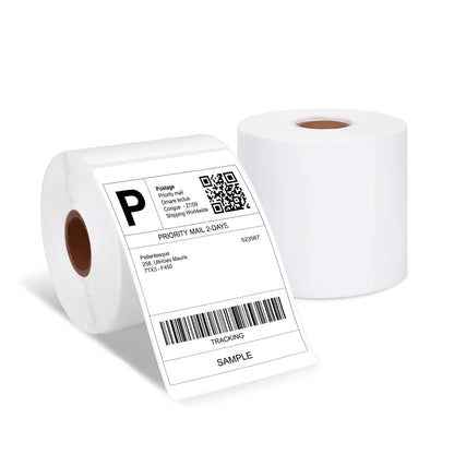 4x6 Direct Thermal Shipping Labels – 500 Labels/Roll, 18 Rolls/Box | Zebra, Rollo Compatible