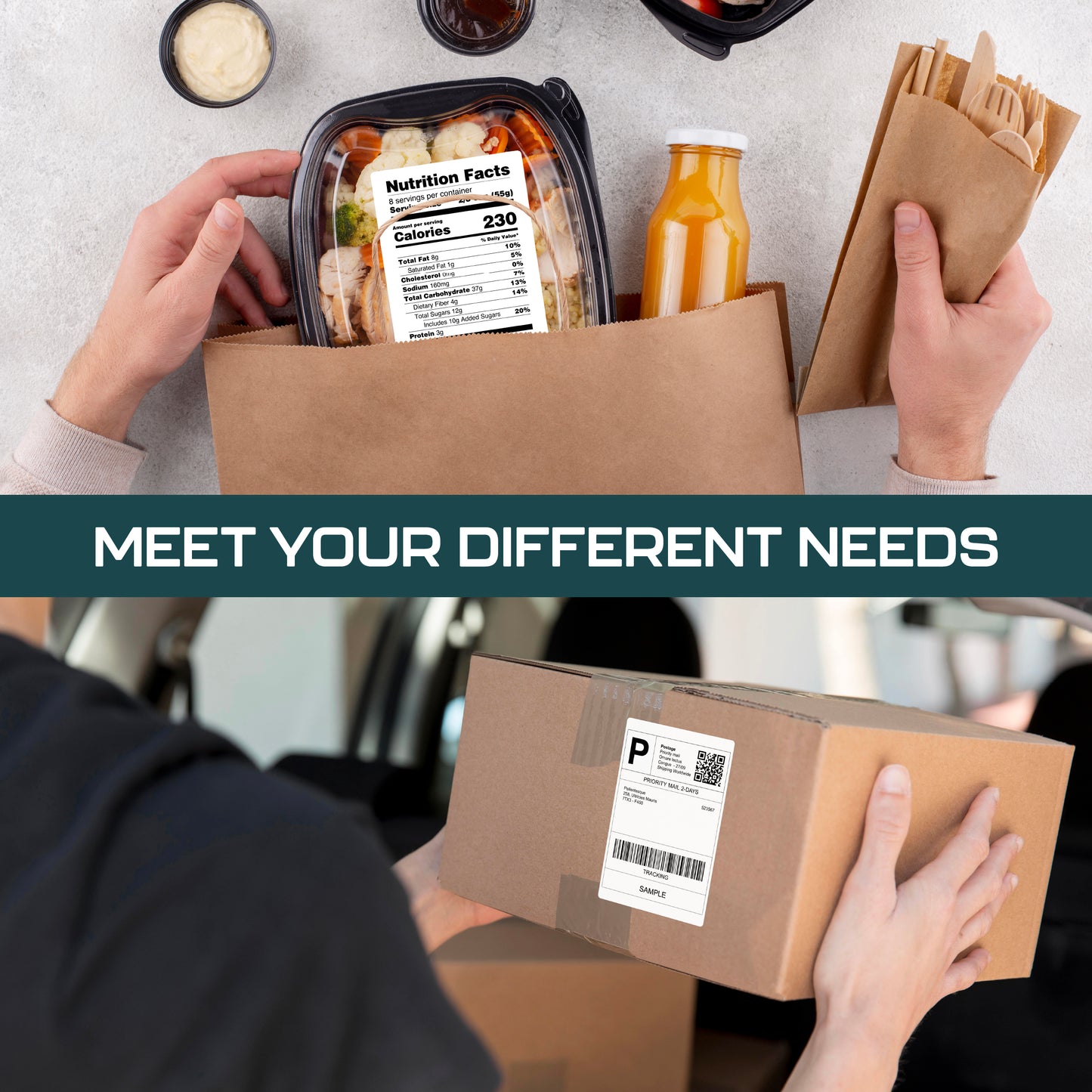 4x6 Direct Thermal Shipping Labels – 500 Labels/Roll, 18 Rolls/Box | Zebra, Rollo Compatible